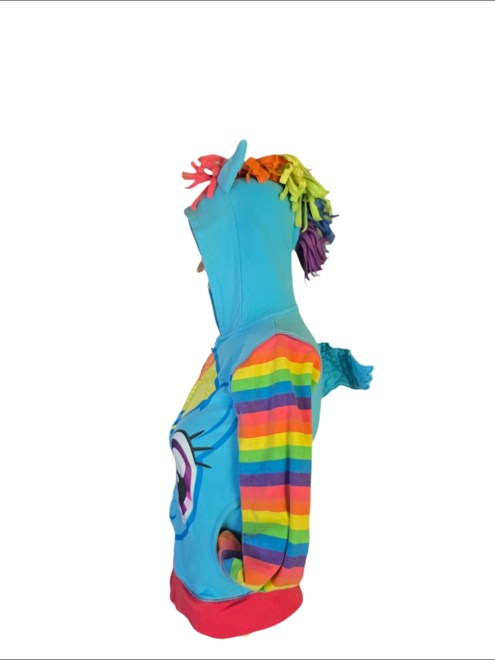 My Little Pony Rainbow Dash Zip Hoodie - Size 8-10 (girl) - Picture 3 of 16